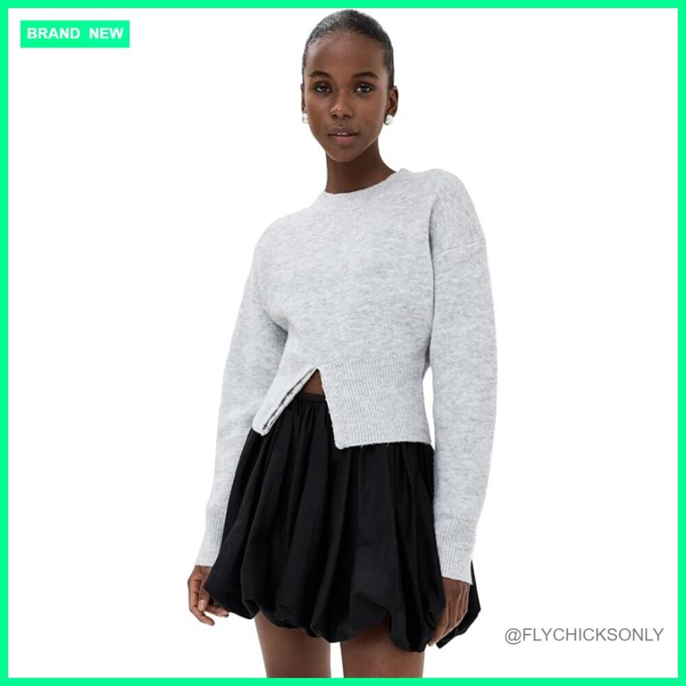 Mid-Weight Knit Sweatshirt, Crew Neck, Long Sleeve